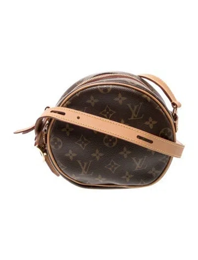 Pre-owned Louis Vuitton Lv Monogram Boitea Chapeau Souple Pm In Brown