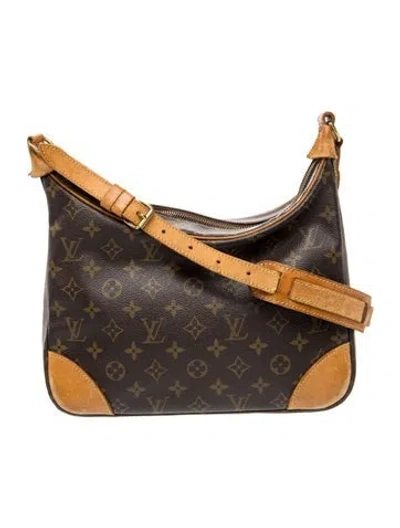 Pre-owned Louis Vuitton Lv Monogram Boulogne 30 In Brown