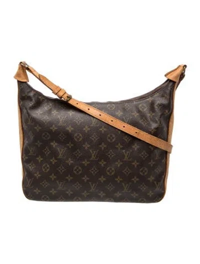 Pre-owned Louis Vuitton Lv Monogram Boulogne 35 In Brown