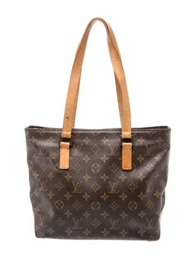 Pre-owned Louis Vuitton Lv Monogram Cabas Piano Vintage In Brown