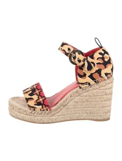 Pre-owned Louis Vuitton Lv Monogram Canvas Espadrilles In Neutrals