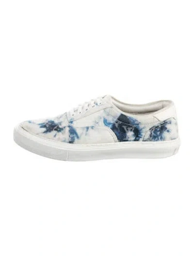 Pre-owned Louis Vuitton Lv Monogram Canvas Sneakers In Blue