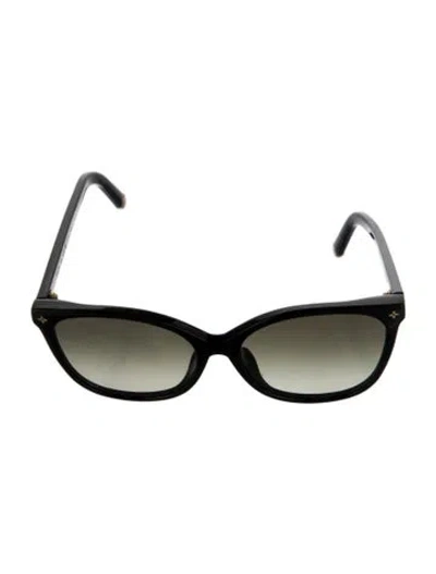 Pre-owned Louis Vuitton Lv Monogram Cat-eye Sunglasses In Black