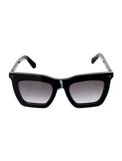 Pre-owned Louis Vuitton Lv Monogram Cat-eye Sunglasses In Black