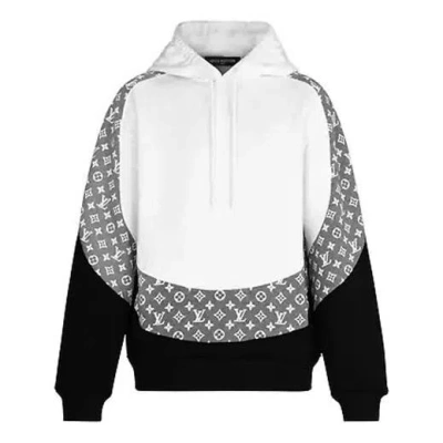 Pre-owned Louis Vuitton Lv Monogram Circular-cut Unisex White