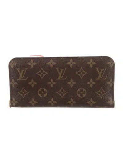 Pre-owned Louis Vuitton Lv Monogram Coated Canvas Insolite Wallet In Brown