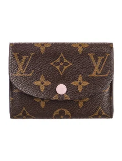 Pre-owned Louis Vuitton Lv Monogram Coated Canvas Rosalie Coin Purse In Multi