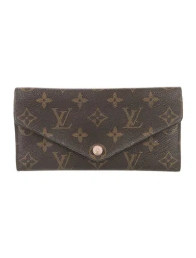 Pre-owned Louis Vuitton Lv Monogram Coated Canvas Wallet In Brown