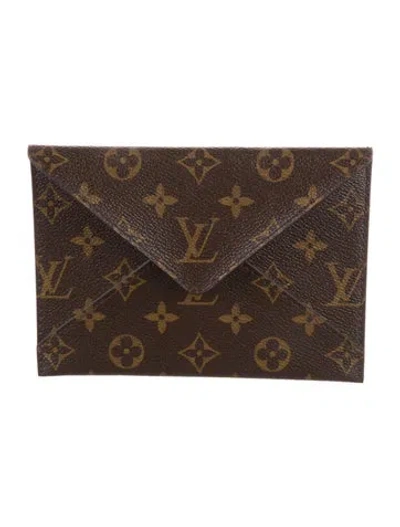 Pre-owned Louis Vuitton Lv Monogram Coated Canvas Wallet In Brown