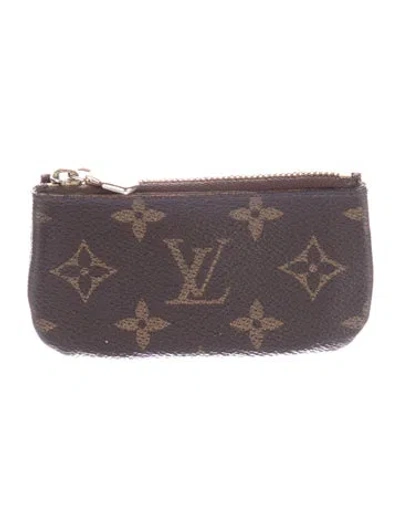 Pre-owned Louis Vuitton Lv Monogram Coated Canvas Wallet In Brown