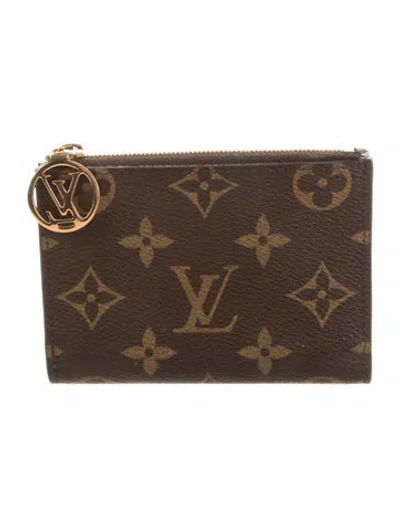 Pre-owned Louis Vuitton Lv Monogram Coated Canvas Wallet In Multi