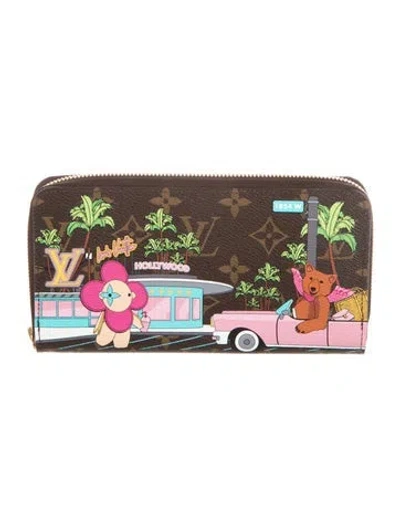 Pre-owned Louis Vuitton Lv Monogram Coated Canvas Zippy Wallet W/ Tags In Multi