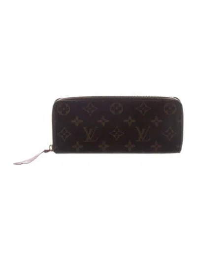 Pre-owned Louis Vuitton Lv Monogram Continental Wallet In Brown