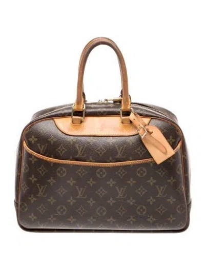 Pre-owned Louis Vuitton Lv Monogram Deauville In Brown