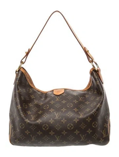 Pre-owned Louis Vuitton Lv Monogram Delightful Pm In Brown