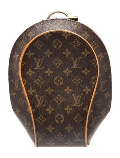 Pre-owned Louis Vuitton Lv Monogram Ellipse Backpack Vintage In Brown