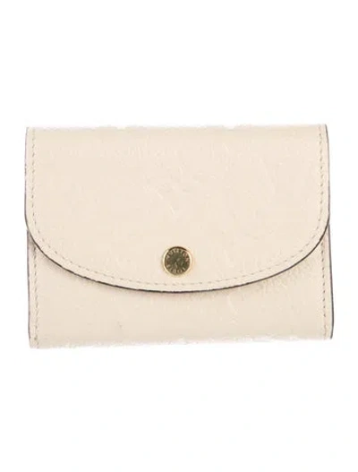 Pre-owned Louis Vuitton Lv Monogram Empreinte Leather Rosalie Coin Purse In Neutral