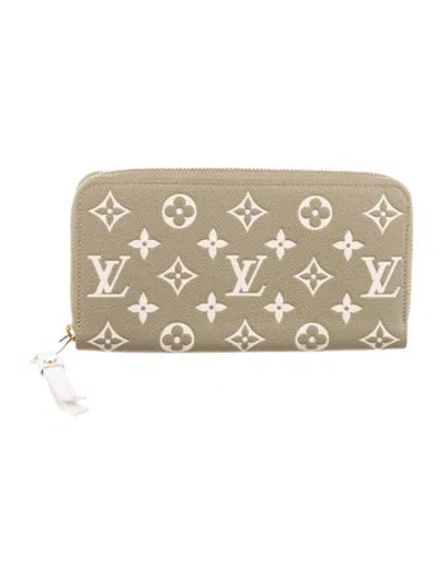 Pre-owned Louis Vuitton Lv Monogram Empreinte Leather Zippy Wallet In Multi