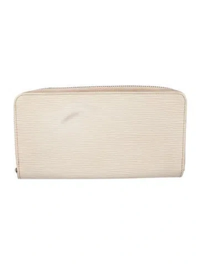Pre-owned Louis Vuitton Lv Monogram Epi Leather Zippy Wallet In Neutral