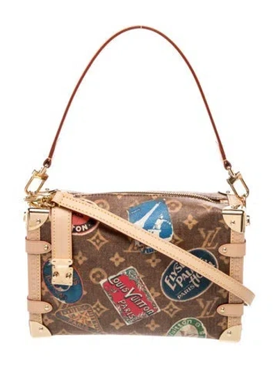 Pre-owned Louis Vuitton Lv Monogram Flight Mode Side Trunk Mm In Brown