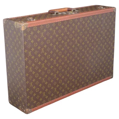 Pre-owned Louis Vuitton Lv Monogram 'fly-el' Suitcase, Circa 1985 In Brown