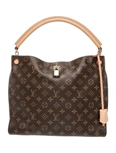 Pre-owned Louis Vuitton Lv Monogram Gaia In Brown