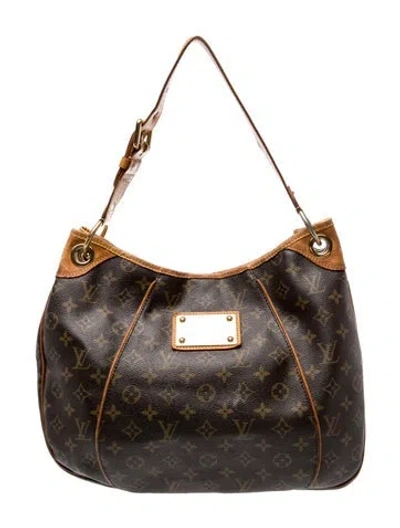 Pre-owned Louis Vuitton Lv Monogram Galliera Pm In Brown