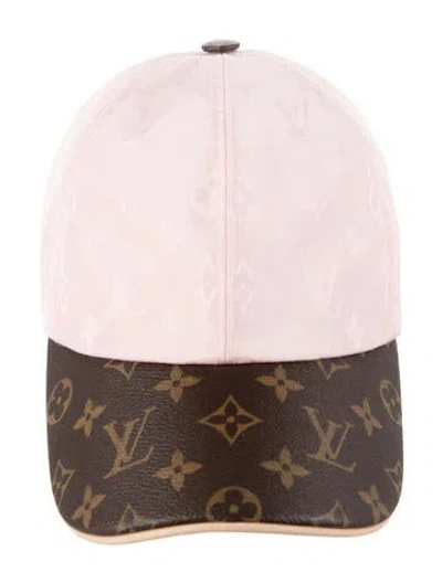 Pre-owned Louis Vuitton Lv Monogram Get Ready Cap In Pink