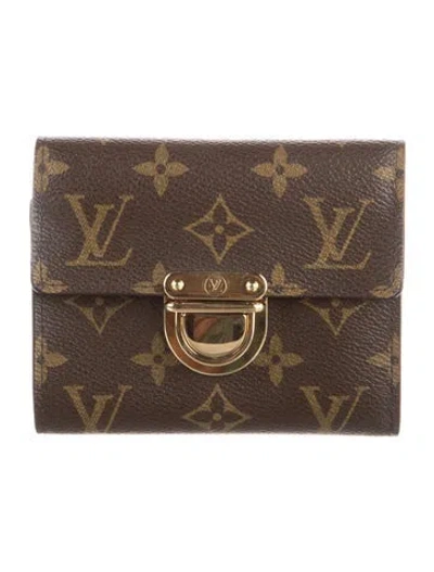 Pre-owned Louis Vuitton Lv Monogram Koala Wallet In Brown