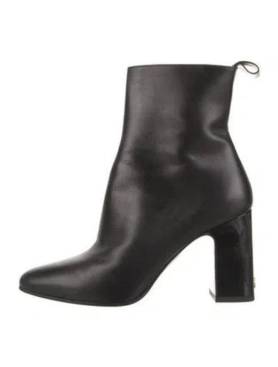 Pre-owned Louis Vuitton Lv Monogram Leather Boots In Black/metallic