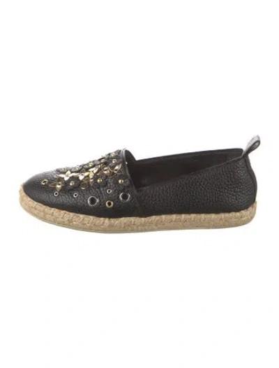 Pre-owned Louis Vuitton Lv Monogram Leather Espadrilles