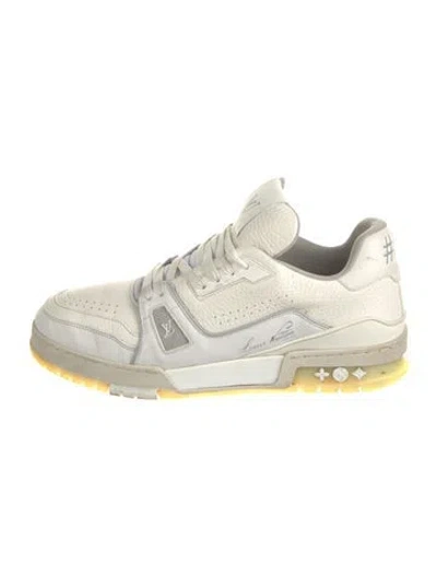 Pre-owned Louis Vuitton Lv Monogram Leather Sneakers In Multi