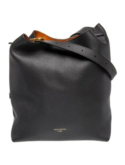 Pre-owned Louis Vuitton Lv Monogram Low Key Hobo Mm In Black