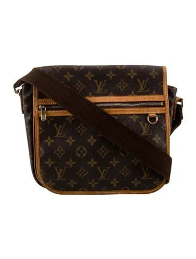 Pre-owned Louis Vuitton Lv Monogram Messenger Bag Vintage In Brown