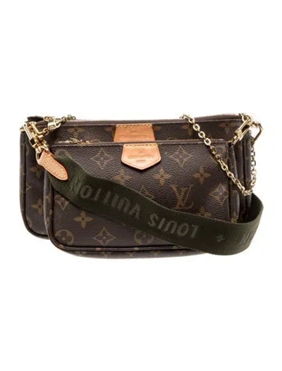Pre-owned Louis Vuitton Lv Monogram Multi Pochette Accessoires In Brown