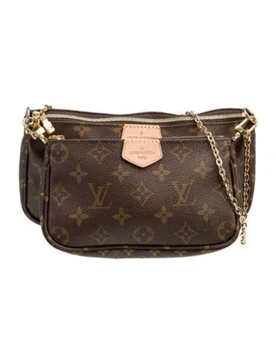 Pre-owned Louis Vuitton Lv Monogram Multi Pochette Accessoires In Brown