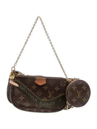 Pre-owned Louis Vuitton Lv Monogram Multi Pochette Accessoires In Brown