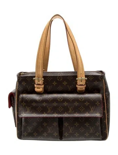 Pre-owned Louis Vuitton Lv Monogram Multipli-cité In Brown