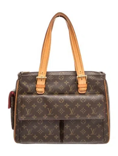 Pre-owned Louis Vuitton Lv Monogram Multipli-cité In Brown