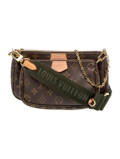 Pre-owned Louis Vuitton Lv Monogram Multi-pochette Accessoires In Brown