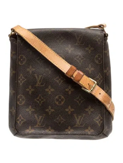 Pre-owned Louis Vuitton Lv Monogram Musette Salsa In Brown