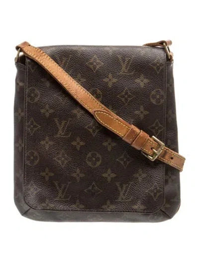 Pre-owned Louis Vuitton Lv Monogram Musette Salsa Pm In Brown