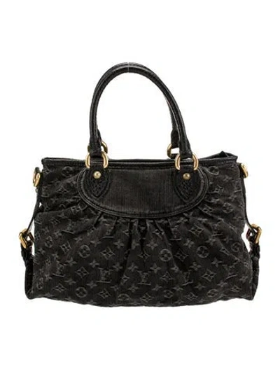 Pre-owned Louis Vuitton Lv Monogram Neo Cabby In Black