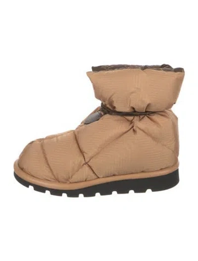 Pre-owned Louis Vuitton Lv Monogram Nylon Boots W/ Tags In Neutral