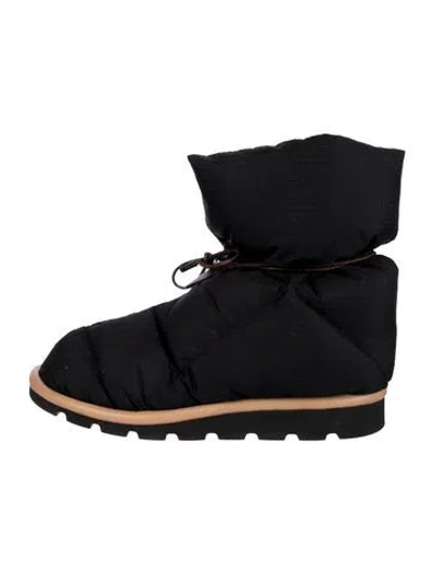 Pre-owned Louis Vuitton Lv Monogram Nylon Lace-up Boots In Multi