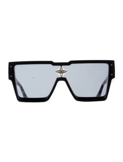Pre-owned Louis Vuitton Lv Monogram Oversize Sunglasses In Black
