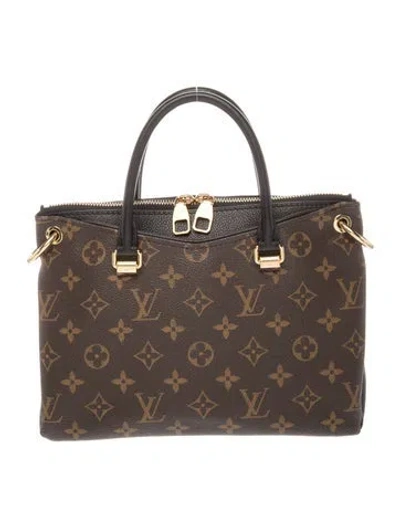 Pre-owned Louis Vuitton Lv Monogram Pallas Bb In Brown