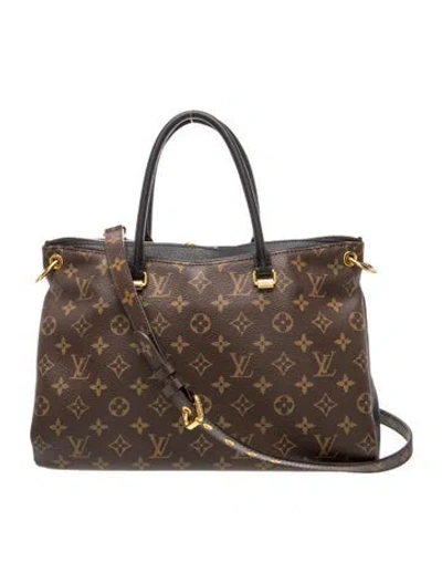 Pre-owned Louis Vuitton Lv Monogram Pallas In Brown