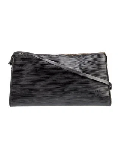 Pre-owned Louis Vuitton Lv Monogram Pochette Accessoires In Black