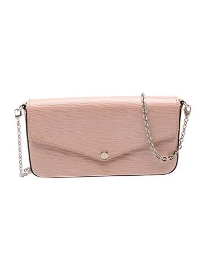 Pre-owned Louis Vuitton Lv Monogram Pochette Félicie In Pink